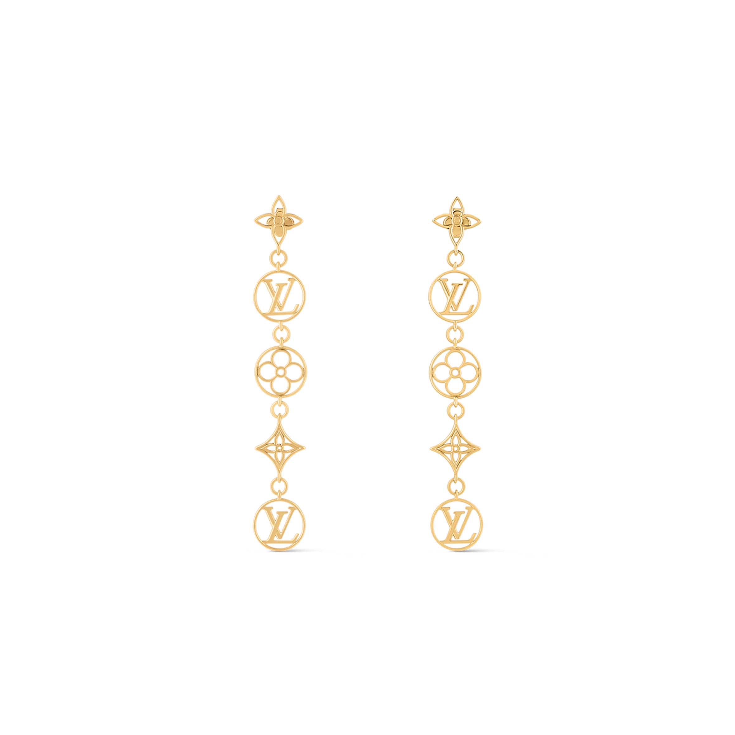 LOUIS VUITTON LV LACE EARRINGS M01072